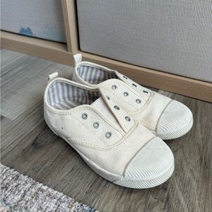 Zara Kids Cream Slip-On Sneakers